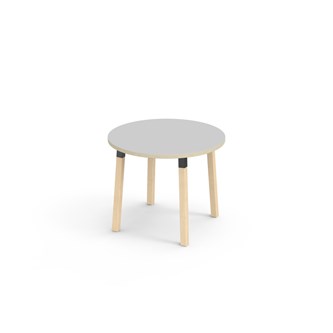 Bord Helmi laminat Ø90 cm svart mansjett