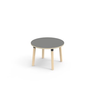 Bord Helmi laminat Ø90 cm svart mansjett