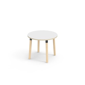 Bord Helmi laminat Ø90 cm svart mansjett