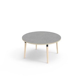 Bord My linoleum Ø 120 cm svart mansjett
