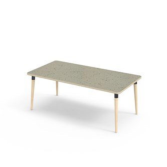 Bord My linoleum 160x80 cm svart mansjett