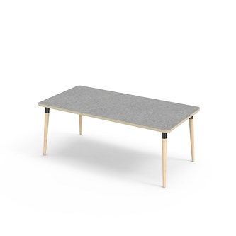 Bord My linoleum 160x80 cm svart mansjett
