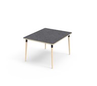 Bord My linoleum 100x120 cm svart mansjett