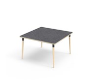 Bord My linoleum 120x120 cm svart mansjett