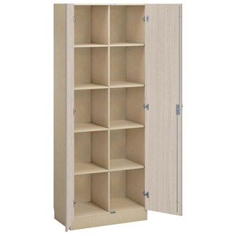 Norden materialskap 10 rom 80x47x210 cm bjørk