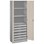 Norden materialskap 12 skuffer 80x47x210 cm lys grå