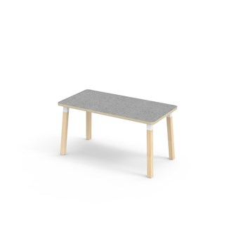 Bord Helmi linoleum 120x60 cm hvit mansjett