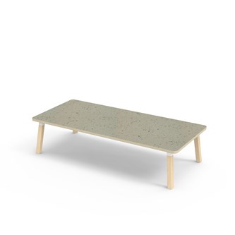 Bord Helmi linoleum 180x80 cm hvit mansjett