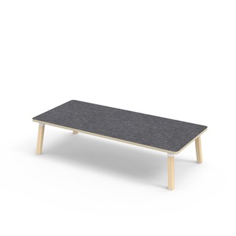 Bord Helmi linoleum 180x80 cm hvit mansjett