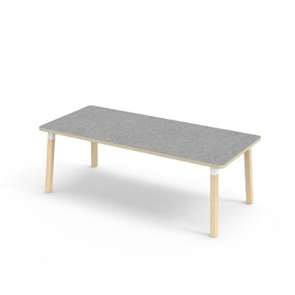 Bord Helmi linoleum 180x80 cm hvit mansjett