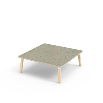 Bord Helmi linoleum 120x120 cm hvit mansjett