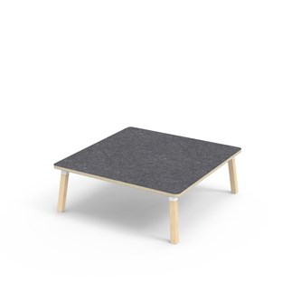 Bord Helmi linoleum 120x120 cm hvit mansjett