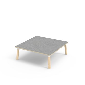 Bord Helmi linoleum 120x120 cm hvit mansjett