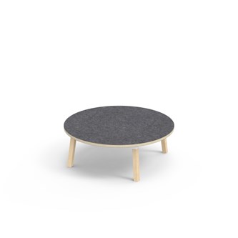 Bord Helmi linoleum Ø120 cm hvit mansjett