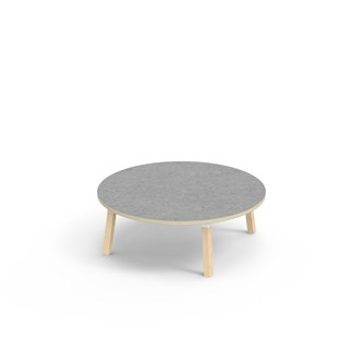 Bord Helmi linoleum Ø120 cm hvit mansjett