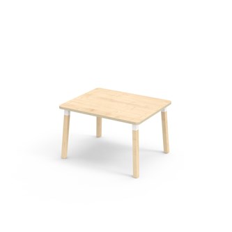 Bord Helmi akustikklaminat 100x80 cm hvit mansjett