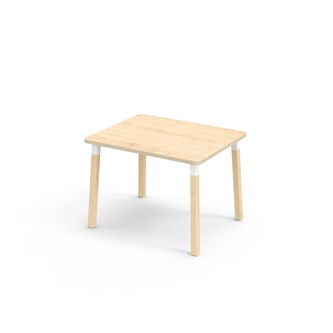 Bord Helmi akustikklaminat 100x80 cm hvit mansjett