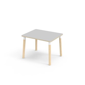Bord Helmi akustikklaminat 100x80 cm hvit mansjett