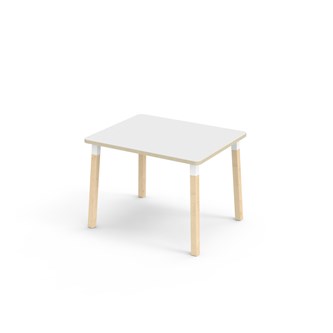 Bord Helmi akustikklaminat 100x80 cm hvit mansjett