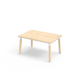 Bord Helmi akustikklaminat 120x80 cm hvit mansjett