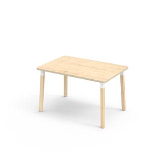 Bord Helmi akustikklaminat 120x80 cm hvit mansjett