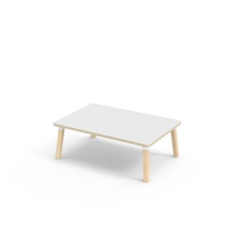 Bord Helmi akustikklaminat 120x80 cm hvit mansjett