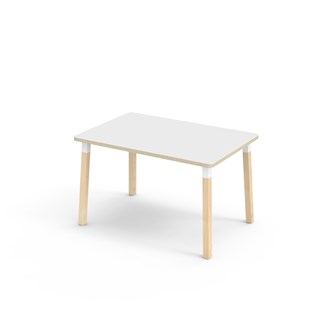 Bord Helmi akustikklaminat 120x80 cm hvit mansjett