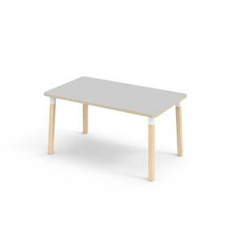 Bord Helmi HT 140x80 cm hvit mansjett