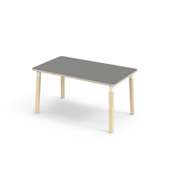 Bord Helmi HT 140x80 cm hvit mansjett