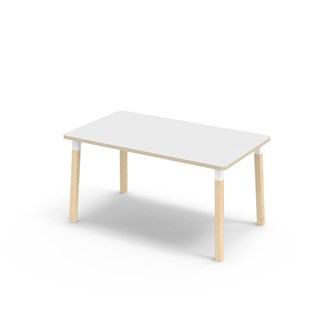 Bord Helmi HT 140x80 cm hvit mansjett