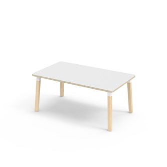 Bord Helmi HT 140x80 cm hvit mansjett