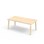 Bord Helmi akustikklaminat 160x80 cm hvit mansjett