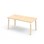 Bord Helmi akustikklaminat 160x80 cm hvit mansjett