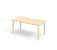 Bord Helmi akustikklaminat 160x80 cm hvit mansjett
