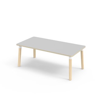 Bord Helmi akustikklaminat 160x80 cm hvit mansjett