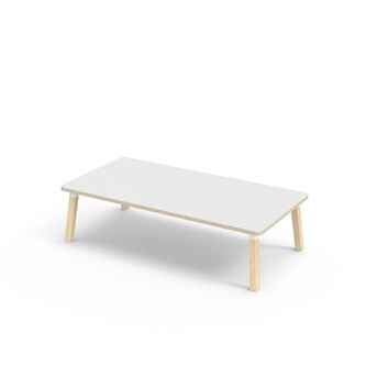 Bord Helmi akustikklaminat 160x80 cm hvit mansjett