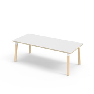 Bord Helmi akustikklaminat 180x80 cm hvit mansjett