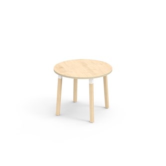 Bord Helmi FSC akustikklaminat Ø90 cm hvit mansjett