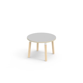 Bord Helmi FSC akustikklaminat Ø90 cm hvit mansjett