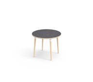 Bord My linoleum Ø 90 cm hvit mansjett