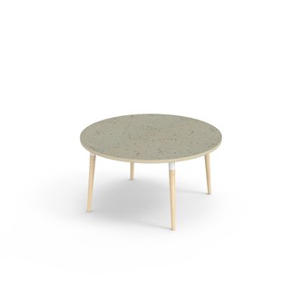 Bord My linoleum Ø 120 cm hvit mansjett