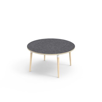 Bord My linoleum Ø 120 cm hvit mansjett