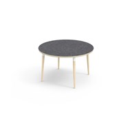 Bord My linoleum Ø 120 cm hvit mansjett
