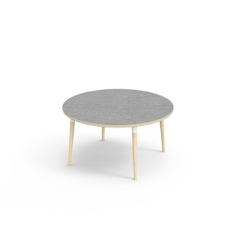 Bord My linoleum Ø 120 cm hvit mansjett