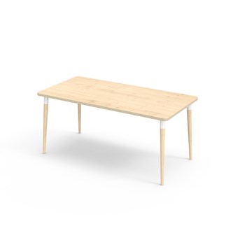Bord My akustikklaminat 160x80 cm hvit mansjett