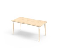 Bord My akustikklaminat 160x80 cm hvit mansjett