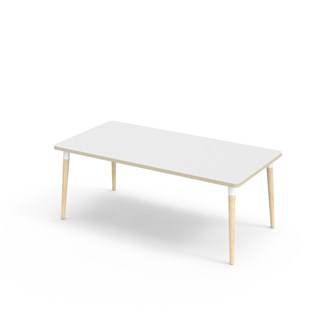 Bord My akustikklaminat 160x80 cm hvit mansjett