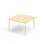Bord My FSC akustikklaminat 120x120 cm hvit mansjett
