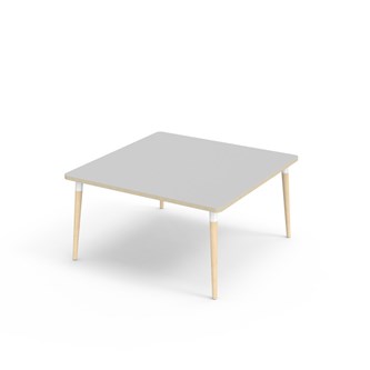 Bord My FSC akustikklaminat 120x120 cm hvit mansjett