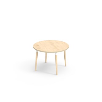 Bord My laminat Ø 90 cm hvit mansjett